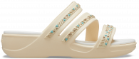CROCS BOCA MEDALLION STRP WDG W  Vanilla