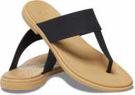 Womens Crocs Tulum Flip black/tan
