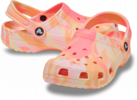 Kids Classic Marbled Clog Papaya/Multi