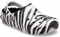 Crocs Classic Lined Animal Print Clog black/zebra