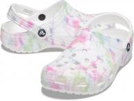 Crocs Classic Bleach Tye Clog White/Multi