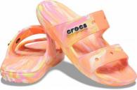 Crocs classic marbled sandal 207701 Papaya/Multi