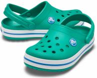 Crocband Clog Kids Deep Green / Prep Blue