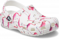 Classic Pool Party Clog Kids  White / flamingo