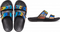 Crocs Classic Spray Dye Sandal Black/Multi