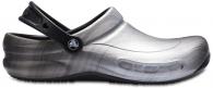 Bistro Graphic Clogs Metallic Silver