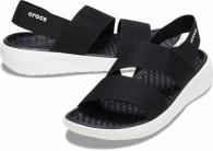 Crocs Literide Stretch Sandal Black / White