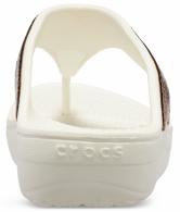 Womens Crocs Sloane MetalBlock Slide Bronze / Oyster