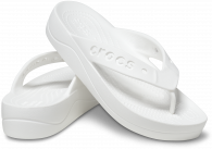 CROCS BAYA PLATFORM FLIP White