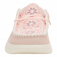 Wendy COMF Suede Crochet  Pale Pink / Multi