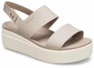 Women’s Crocs Brooklyn Low Wedge mushroom/stucco