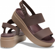 Women’s Crocs Brooklyn Low Wedge Mocha /Mushroom