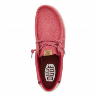 Wally Jute  Claret Red / Silver Birch