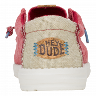 Wally Jute  Claret Red / Silver Birch