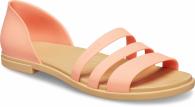 Crocs Tulum Open Flat grapefruit/tan