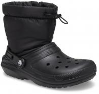 Crocs Classic Lined Neo Puff Boot Black / Black