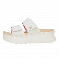 Delray Slide Eyelet  White
