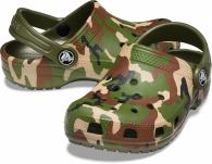 Classic Printed Clog Kids army green/multi