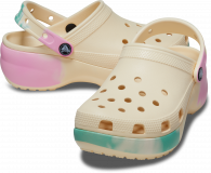 Crocs Classic Platform Ombre Clog W Vanilla/Multi