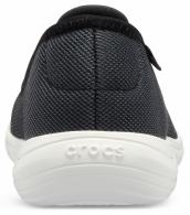 Womens Crocs Reviva Flat Black / White