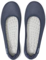 Womens Crocs Reviva Flat Navy / White