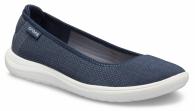 Womens Crocs Reviva Flat Navy / White