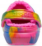 Crocs Classic Lined Tie Dye Clog el. pink/multi