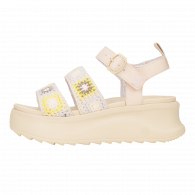 Delray Buckle Cottage Crochet  Egret / Lavender / Muti