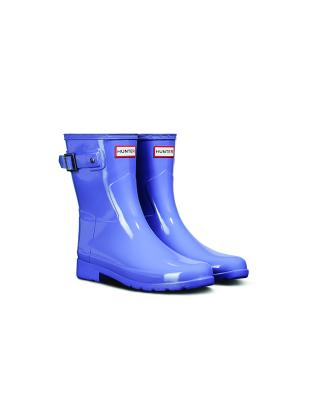 Womens Refined Slim Fit Short Gloss Wellington Boots