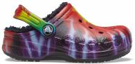 Crocs Baya Lined Tie Dye Graphic Clog Kids Multi