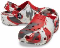 Crocs Classic Marbled Clog Flame / White