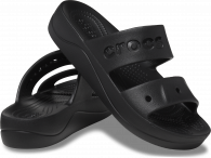 CROCS BAYA PLATFORM SANDAL Black