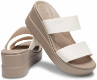 Crocs Brooklyn Mid Wedge stucco/mushroom