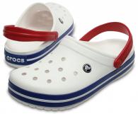 CROCS Crocband  White / Blue Jean