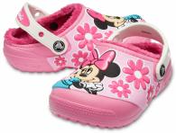 Crocs FL Minnie Mouse Lined Clog Kids  Pink Lemonade